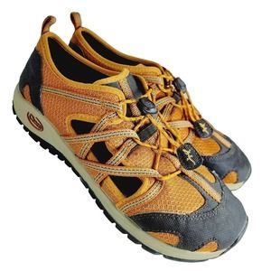 Chaco OutCross 2 Walking Hiking Water Shoes Orange & Brown Boys/Kids Size 4